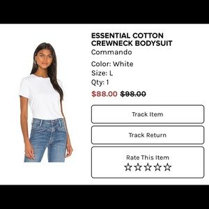 NTW commando t-shirt body suit